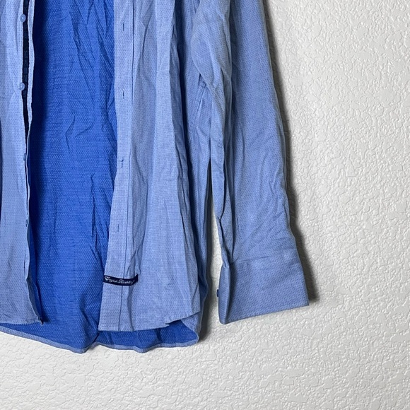 English Laundry | Blue long sleeve button down dress shirt size large - Picture 4 of 12